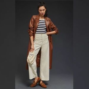 ANTHROPOLOGIE The Colette Cropped Wide-Leg Corduroy Pants by Maeve